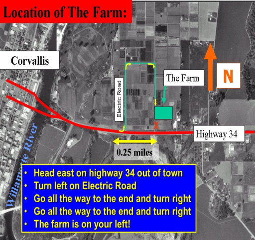 Map to the Organic Growers Club